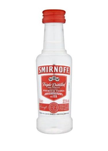 Smirnoff Red Label Vodka Miniature 5cl 37.5% ABV